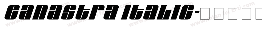 Canastra Italic字体转换